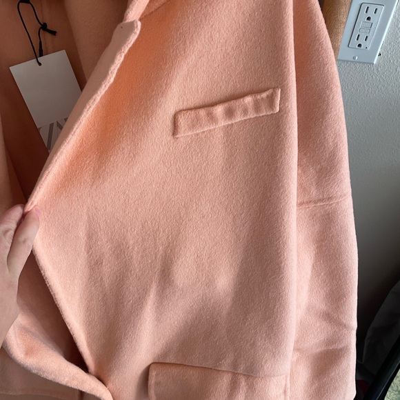 Women’s Zara Pink Oversized Coat - Picture 10 of 11